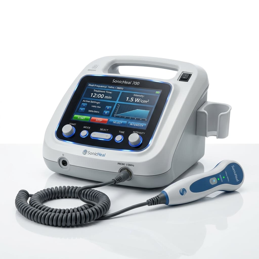 Professional Dual-Frequency Ultrasonic Therapy Unit supplied by Neomeditech in Nepal