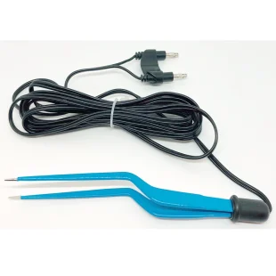Stainless steel bipolar forceps with insulated bipolar cable for electrosurgery in Nepal