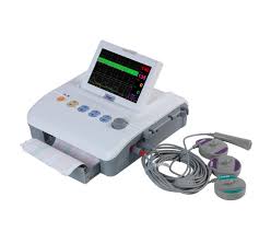 High-sensitivity dual fetal monitor CTG machine for antepartum and intrapartum monitoring in Nepal